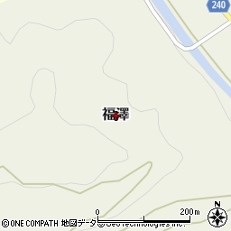 兵庫県佐用町（佐用郡）福澤周辺の地図