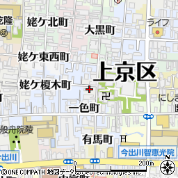 京都府京都市上京区杉若町周辺の地図