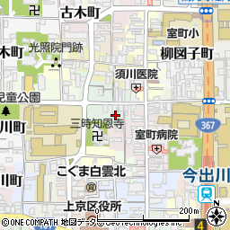 京都府京都市上京区上立売町19-11周辺の地図