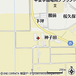京都府亀岡市保津町（神子田）周辺の地図