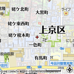 京都府京都市上京区杉若町周辺の地図