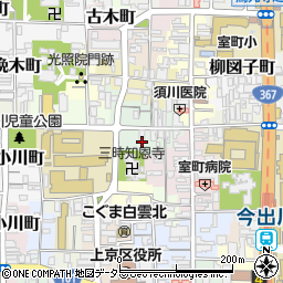 京都府京都市上京区上立売町12周辺の地図