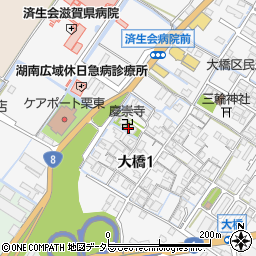 慶崇寺周辺の地図