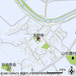 滋賀県竜王町（蒲生郡）山中周辺の地図