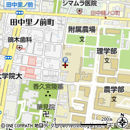 京都府京都市左京区北白川追分町145周辺の地図