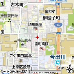 京都府京都市上京区裏築地町72周辺の地図