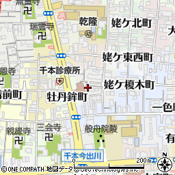 京都府京都市上京区桐木町周辺の地図