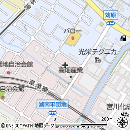 滋賀県栗東市下鈎1217-6周辺の地図