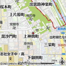 京都府京都市上京区本満寺前町周辺の地図