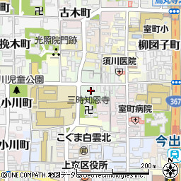 京都府京都市上京区上立売町11-3周辺の地図