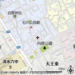 静岡県静岡市清水区石川本町3周辺の地図