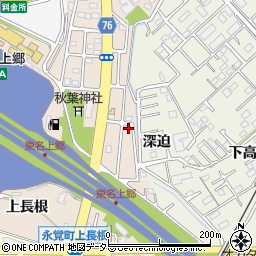 愛知県豊田市永覚町上長根3-87周辺の地図
