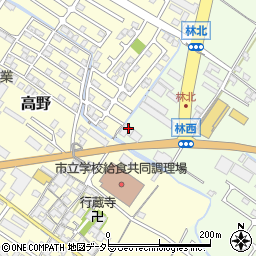 ヨコハマタイヤ滋賀販売株式会社　栗東営業所周辺の地図