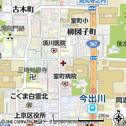 京都府京都市上京区裏築地町71周辺の地図