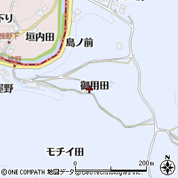 愛知県岡崎市宮石町御用田周辺の地図