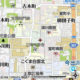 京都府京都市上京区上立売町15周辺の地図