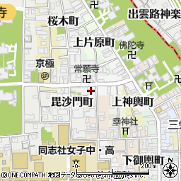 京都府京都市上京区北横町周辺の地図