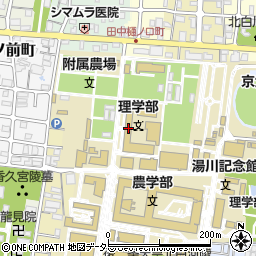 京都大学　理学研究科５号館周辺の地図