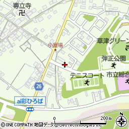 滋賀県草津市下笠町206-1周辺の地図