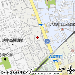 静岡県静岡市清水区八坂西町11-28周辺の地図