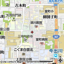 京都府京都市上京区上立売町19-1周辺の地図