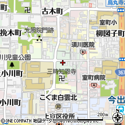 京都府京都市上京区上立売町11周辺の地図