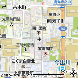 京都府京都市上京区上立売町27周辺の地図