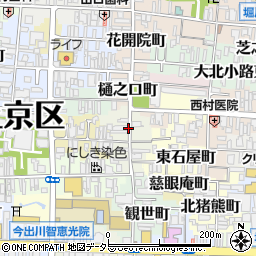 京都府京都市上京区芝大宮町周辺の地図