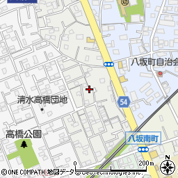 静岡県静岡市清水区八坂西町11-33周辺の地図