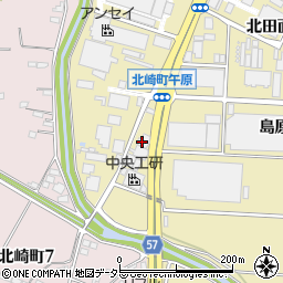 愛知県大府市北崎町午原周辺の地図