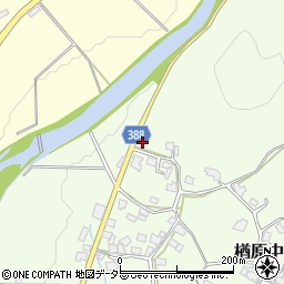 岡山県美作市楢原中6周辺の地図