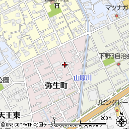 静岡県静岡市清水区弥生町周辺の地図