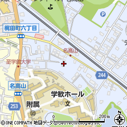愛知県大府市横根町名高山18周辺の地図