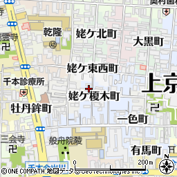 京都府京都市上京区姥ケ榎木町周辺の地図