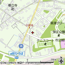 滋賀県草津市下笠町208-2周辺の地図