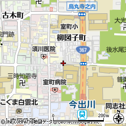 京都府京都市上京区上立売東町周辺の地図