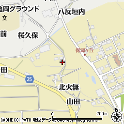 京都府亀岡市保津町上火無周辺の地図