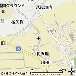 京都府亀岡市保津町（上火無）周辺の地図