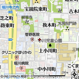 京都府京都市上京区御三軒町38周辺の地図