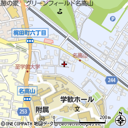 愛知県大府市横根町名高山10周辺の地図