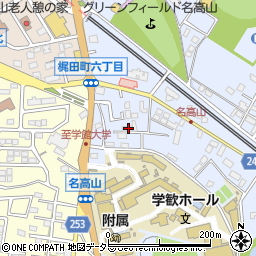愛知県大府市横根町名高山12周辺の地図