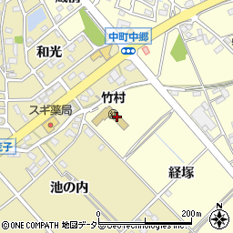 愛知県豊田市中町経塚周辺の地図