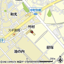 愛知県豊田市中町（経塚）周辺の地図