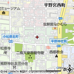 京都府京都市北区平野上八丁柳町周辺の地図