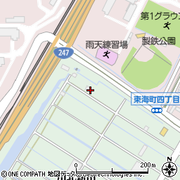 愛知県東海市大田町川北新田214-1周辺の地図