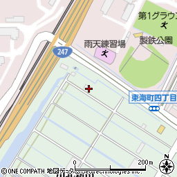 愛知県東海市大田町川北新田214周辺の地図