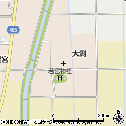 京都府亀岡市河原林町勝林島大渕周辺の地図