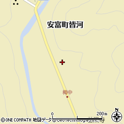 兵庫県姫路市安富町皆河1002周辺の地図