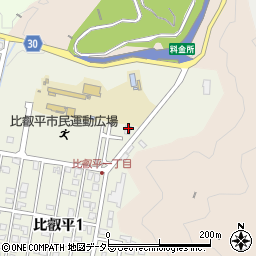 山中比叡平児童クラブ周辺の地図