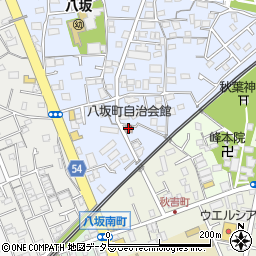 八坂町自治会館周辺の地図
